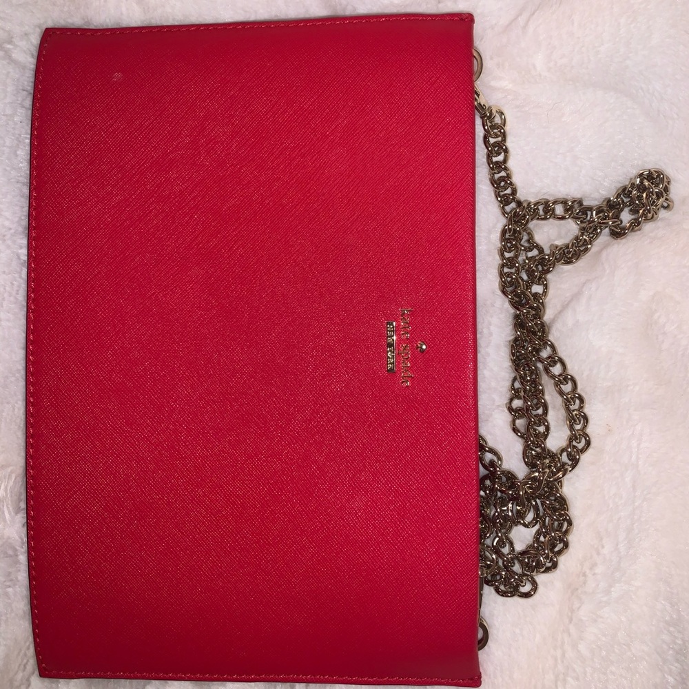Read Kate Spade cross body with gold chain